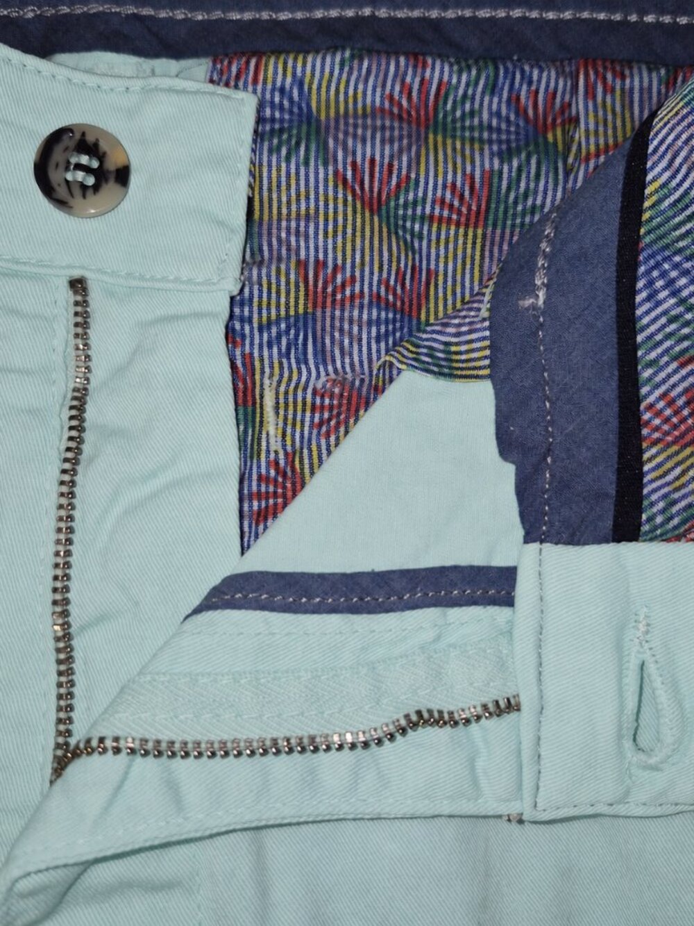 Mizumi Couture Kingdom Dreams Aqua Shorts Men's Size 38 - Picture 4 of 11